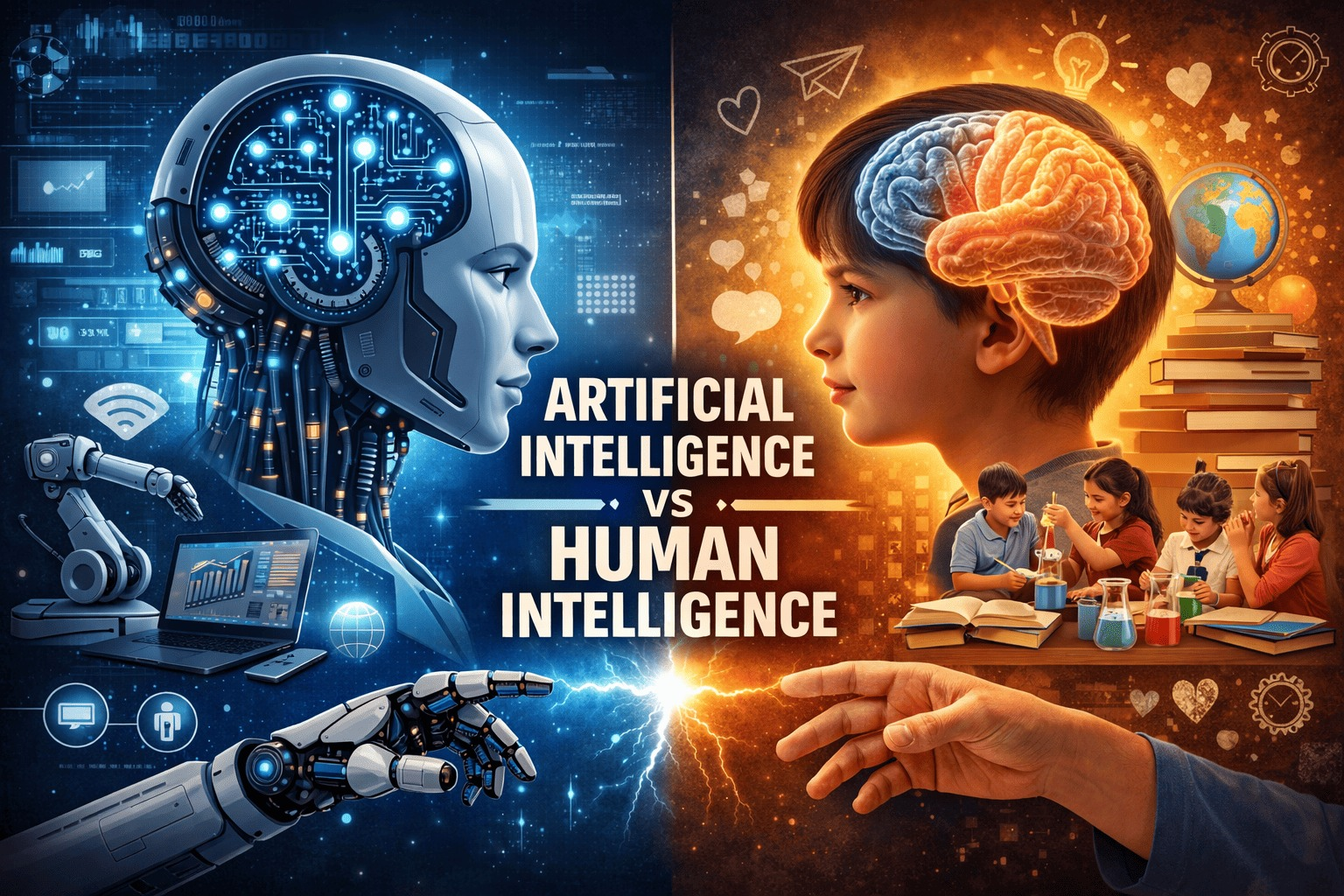 AI and human intelligence in education